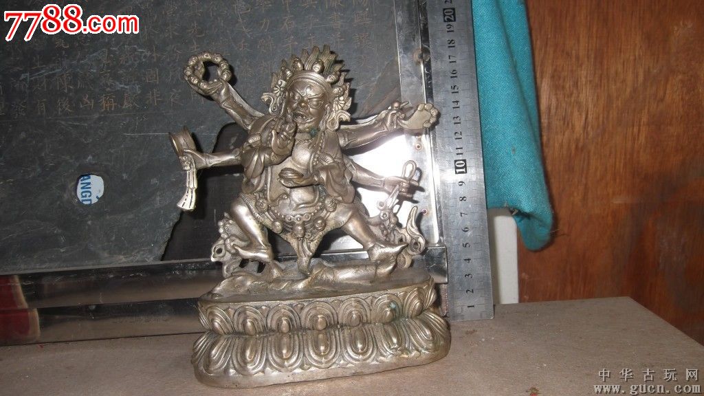 藏佛像,白铜材质,六只手,我看有点手工的痕迹,2.3斤-se28368562-佛像/
