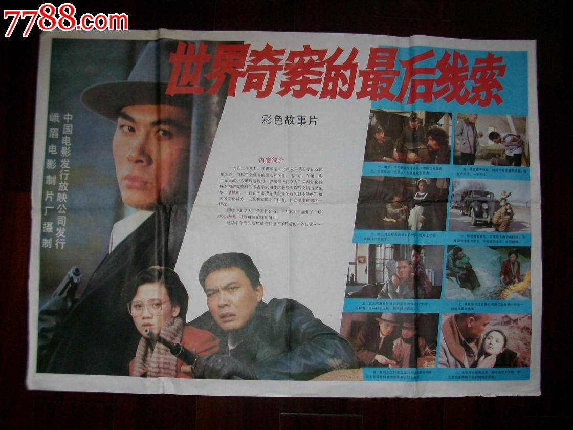 梁国庆申军谊主演电影海报世界奇案的最后线索