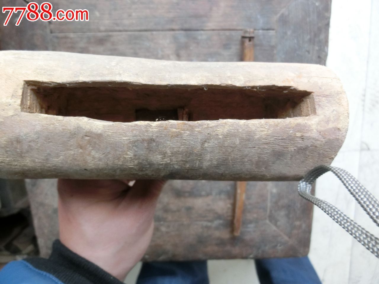 胶东民俗真品建国初期买卖人换豆腐用的木制工具类似木鱼趣味包老