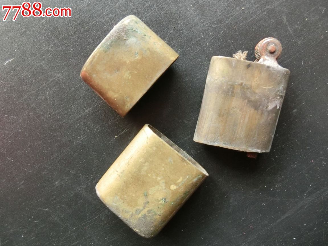 古玩杂项特价民国古老煤油打火机铜制长脸打火器精美包老包真