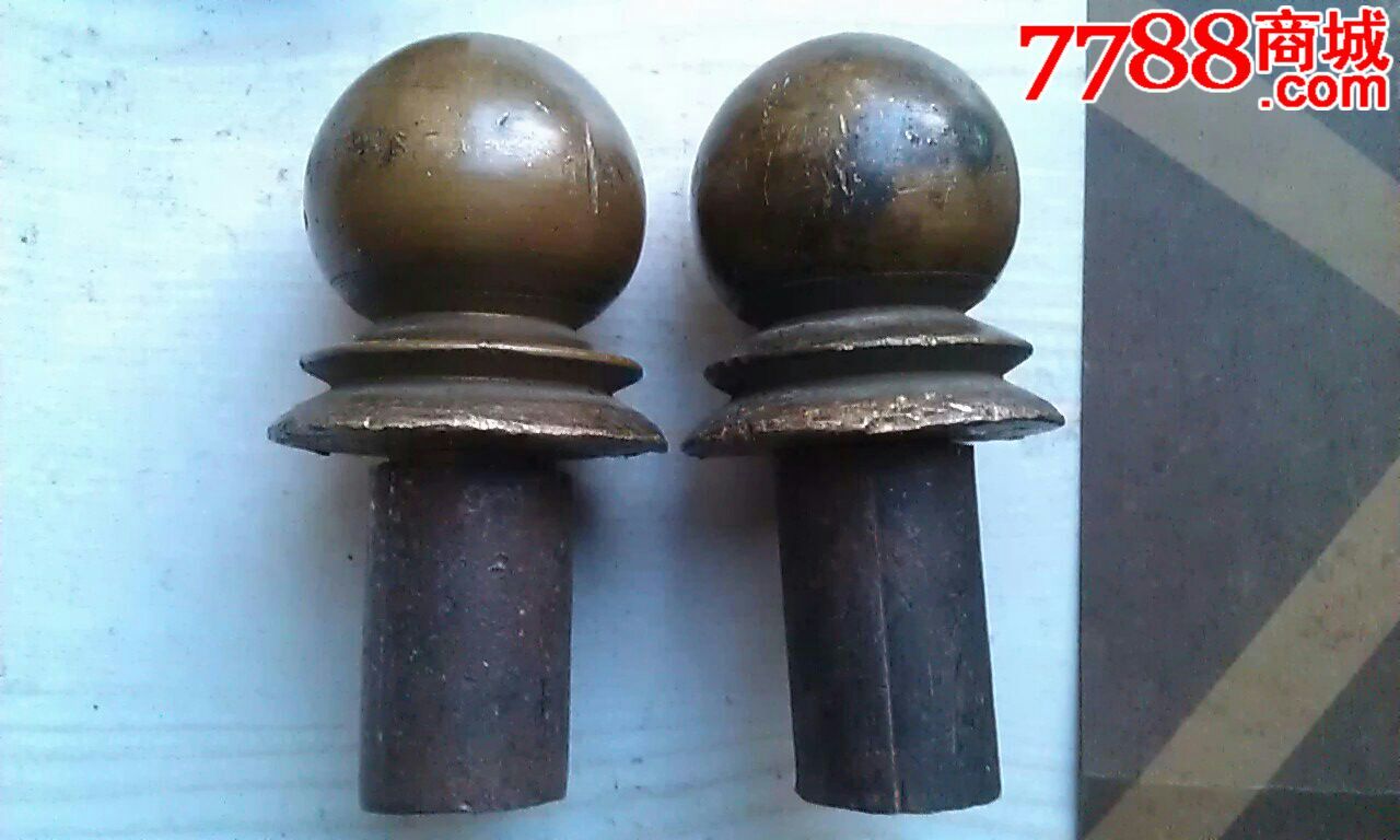 老苏联单人铁床一纯铜床头铜头对