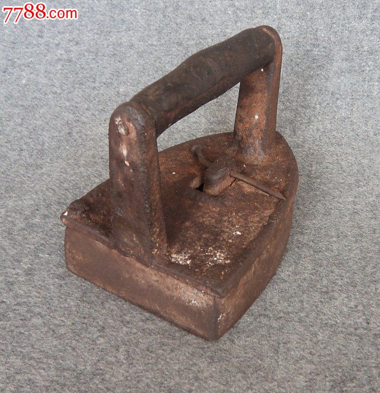 民国建国初古董铁熨斗古玩杂项民俗收藏手工艺裁缝工具包老真烙铁