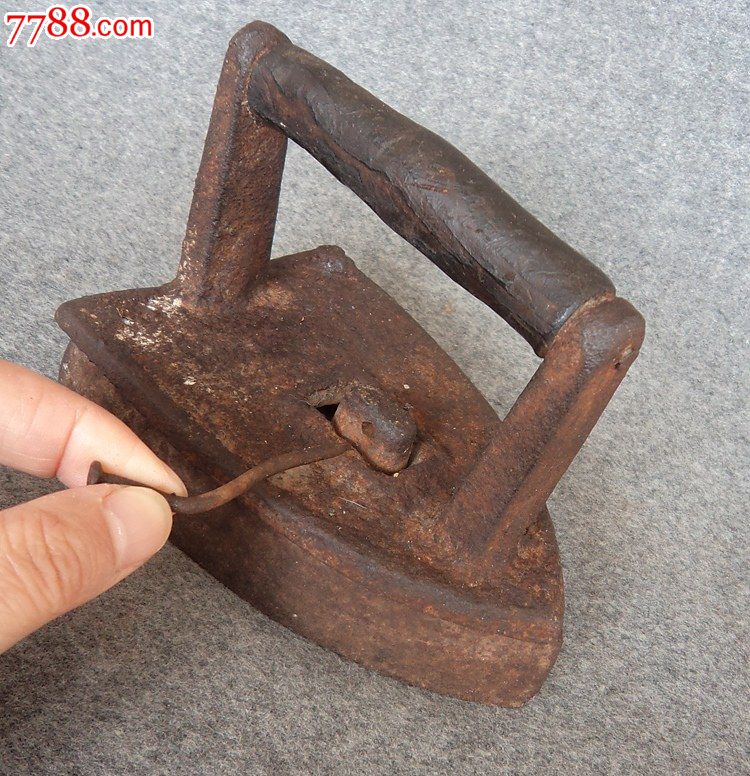 民国建国初古董铁熨斗古玩杂项民俗收藏手工艺裁缝工具包老真烙铁