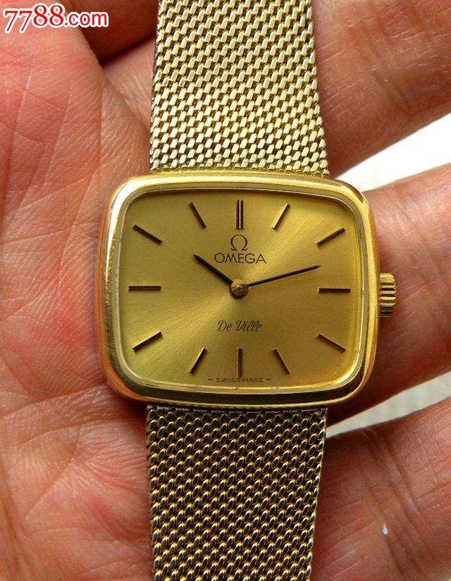 【正宗好表!】【欧米茄625镀金一体表链蝶飞女电视机款!】【全部原装!