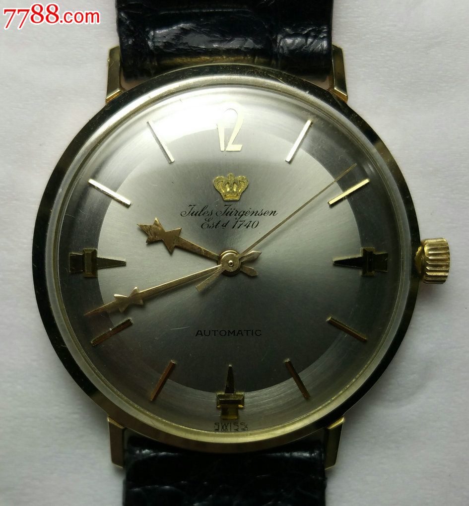 瑞士皇冠14k金自动表