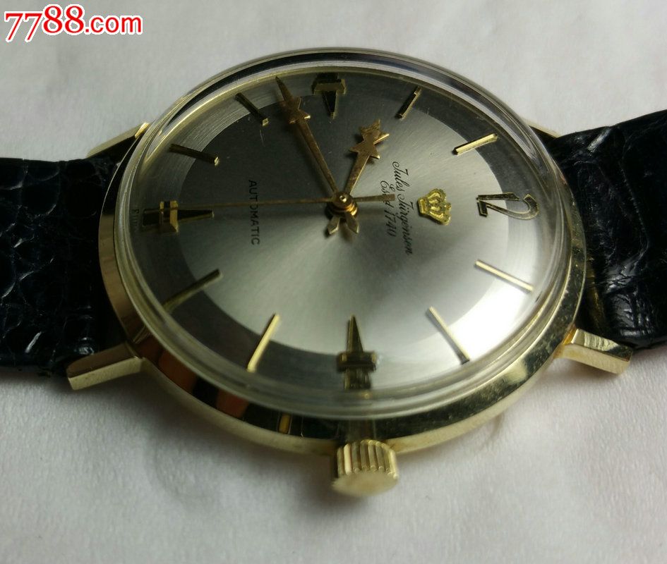 瑞士皇冠14k金自动表