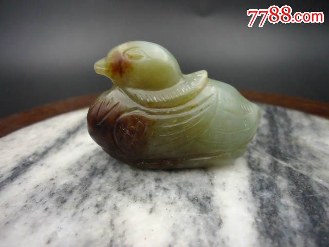 清代和田玉通天孔小鸳鸯手把件_第10张_7788收藏__收藏热线