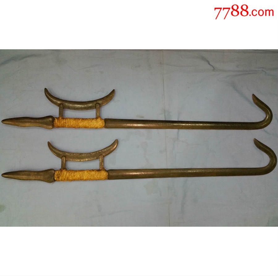 清代十八般短兵器双钩