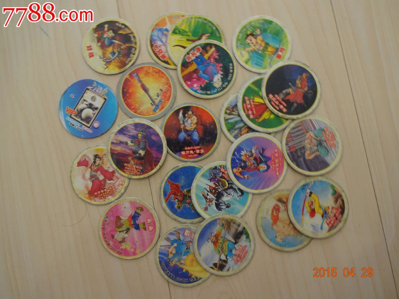 西游记,三国水浒,葫芦娃圆卡-22张混售
