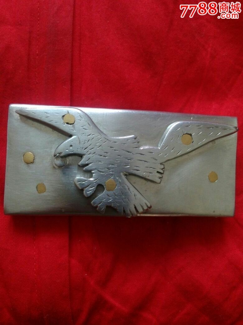 纯手工白钢腰带卡子