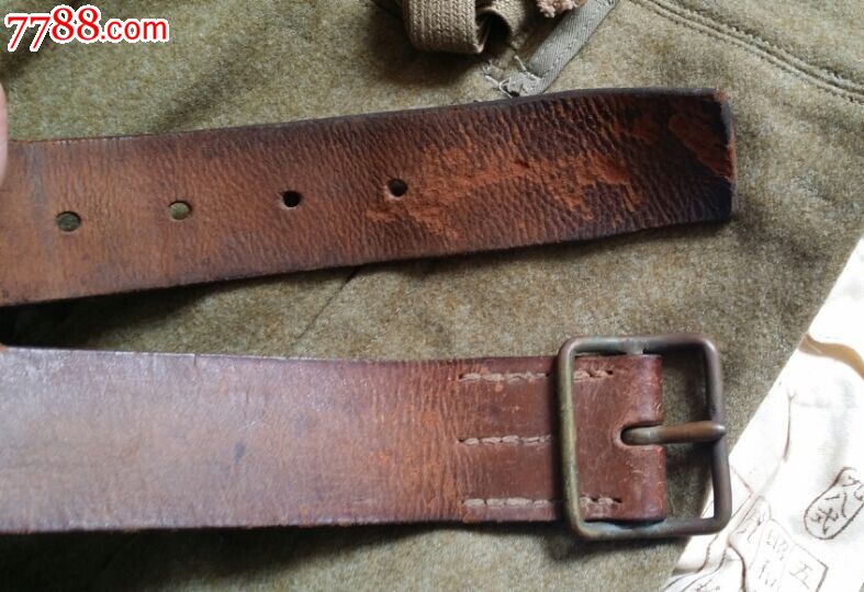二战日军鬼子士兵皮带,原品