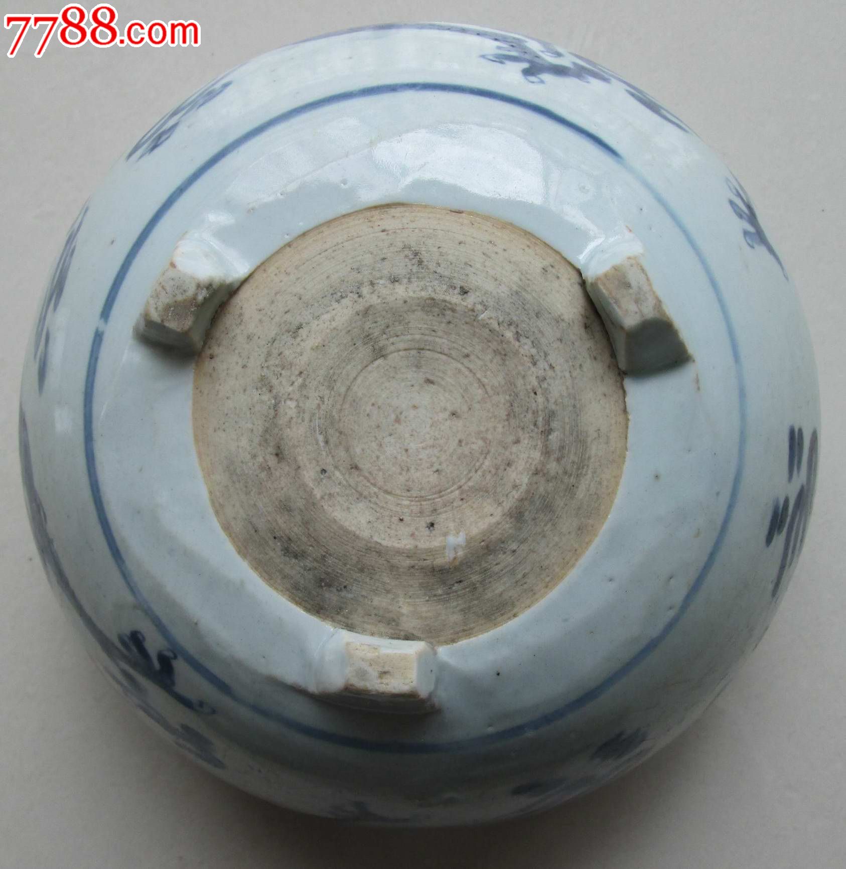 清代清早期,康熙早期,老康,大型三足青花双龙香炉,_青花瓷_圆缘源