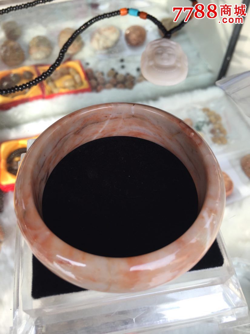 珊瑚玉化石手镯