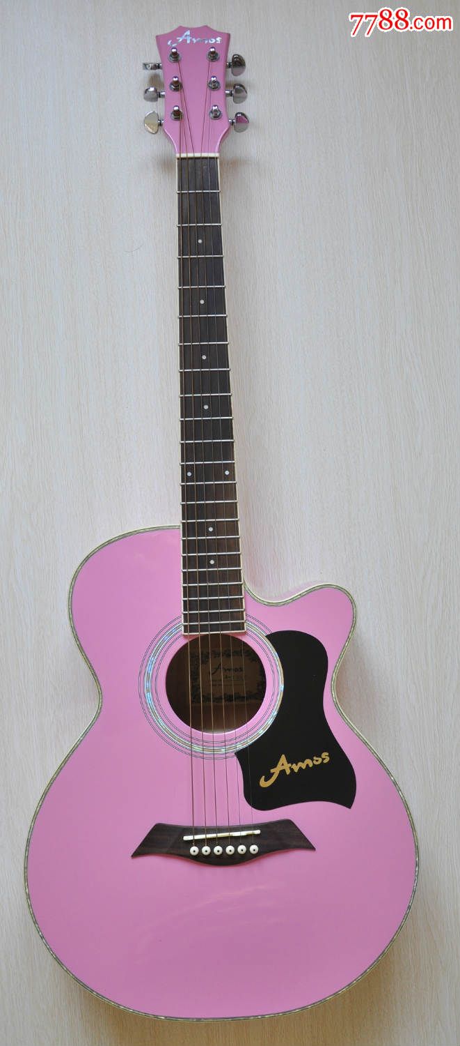 日本品牌amos民谣吉他【钢琴漆面】