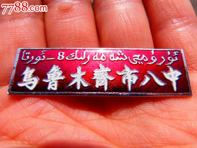 乌鲁木齐市八中铜校徽