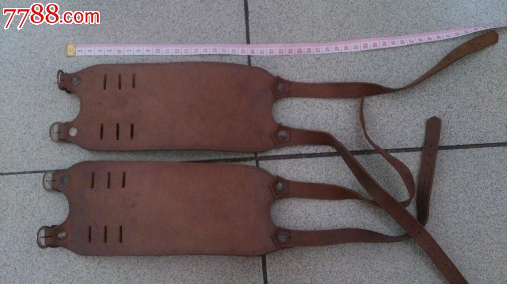 一对头层牛皮护腕