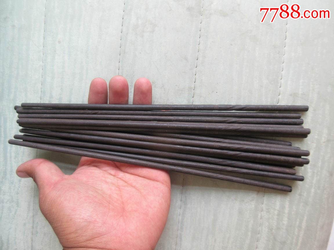 今天收获的10双乌木筷子
