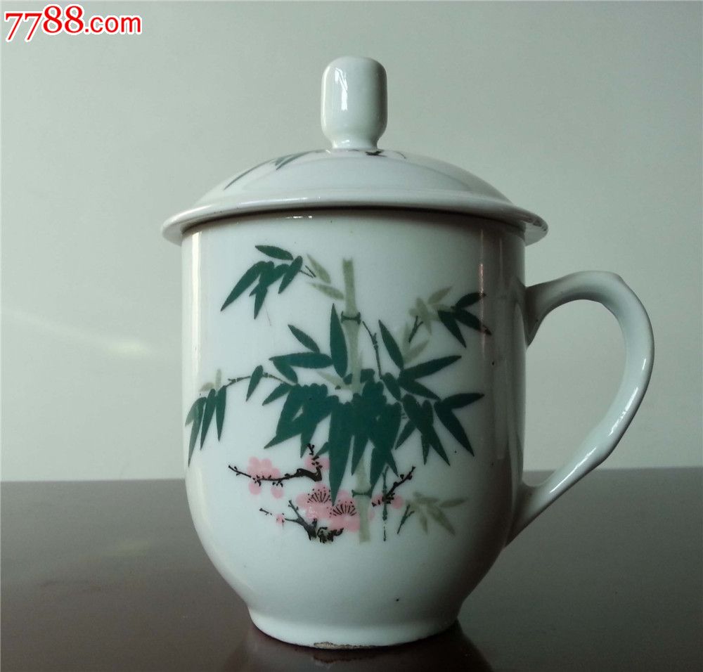 60年代醴陵手绘釉下竹梅茶杯1-se30746247-彩绘瓷/彩瓷-零售-7788收藏
