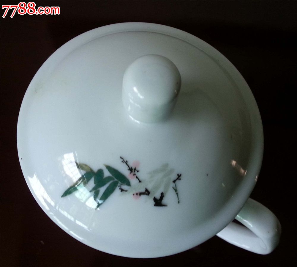 60年代醴陵手绘釉下竹梅茶杯1-se30746247-彩绘瓷/彩瓷-零售-7788收藏
