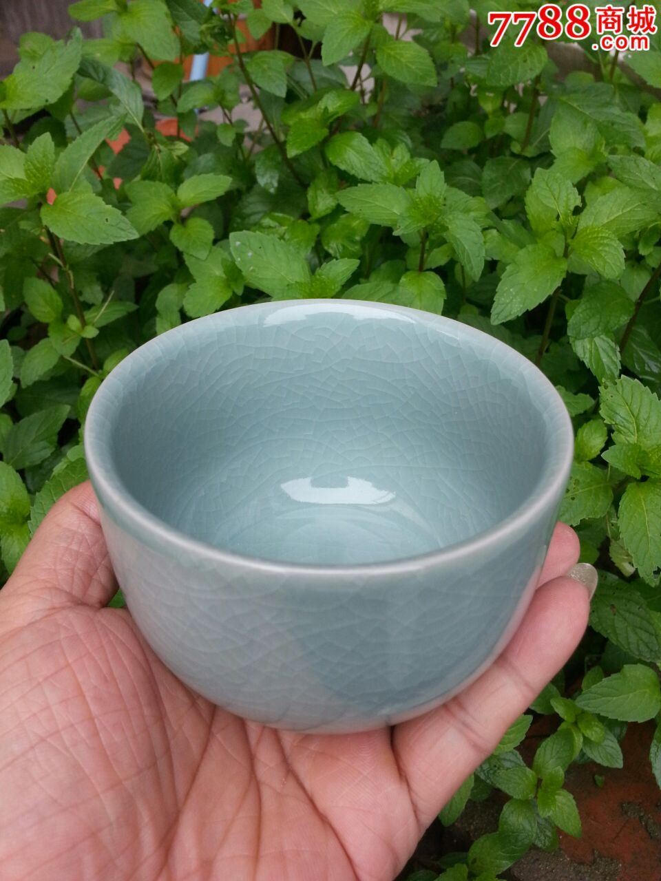 孟玉松汝瓷罗汉杯大号
