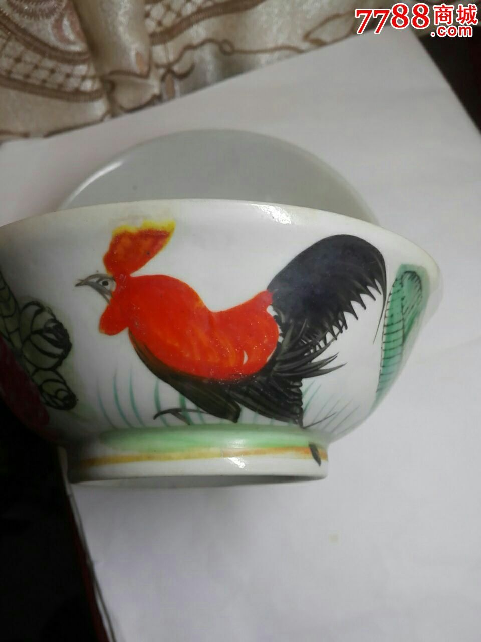 民国鸡公碗.1对.完整完好