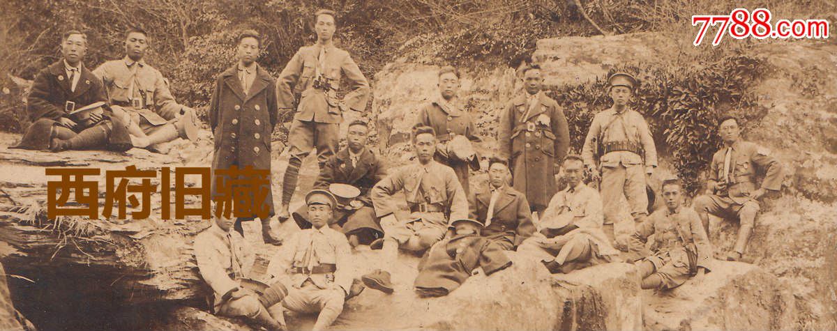 民国老照片,丙寅冬(1926年)游庐山,20年代军人,民国早期的佳片,不多