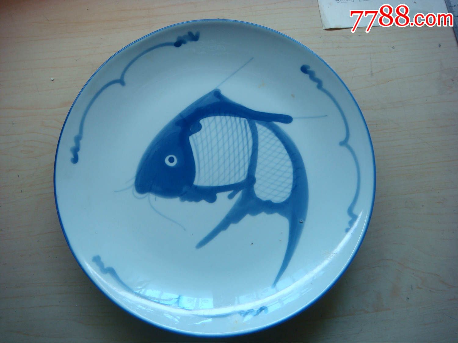 青花瓷上的鱼怎么画图片