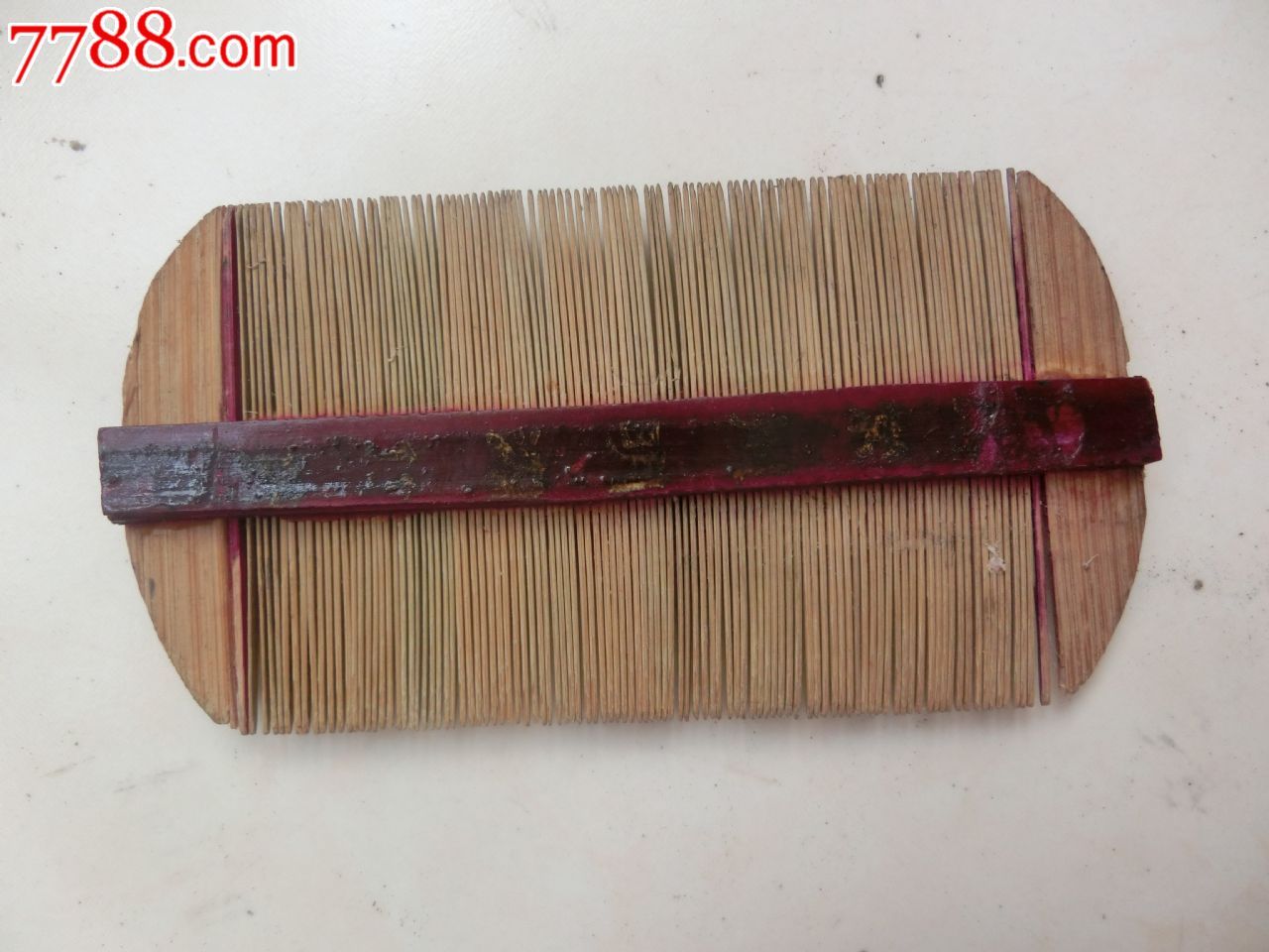 70后的记忆80年代竹制老篦子老梳全新未用民俗展览影视道具包老