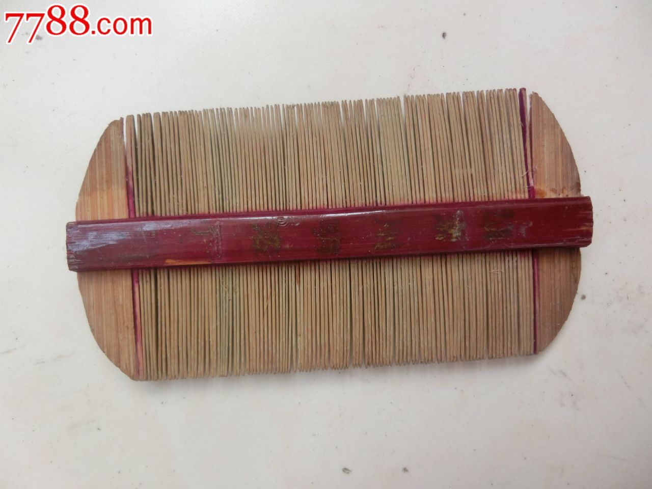 70后的记忆80年代竹制老篦子老梳全新未用民俗展览影视道具包老