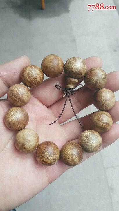 缅甸黄金樟手串天然水波纹影子满瘿花2012颗