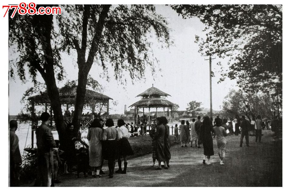 1930年南京玄武湖(翻拍照片),民国照片,老照片