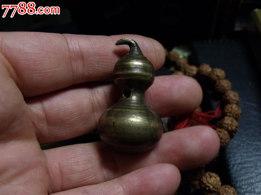 清代精铜小葫芦