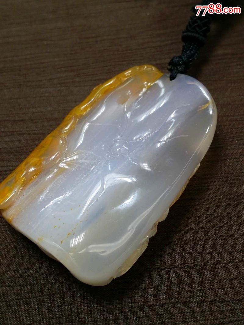 誉恒轩树化玉雕刻挂件吊坠