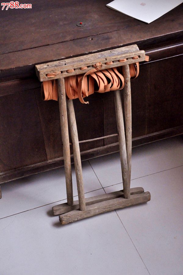 老榆木高个马扎