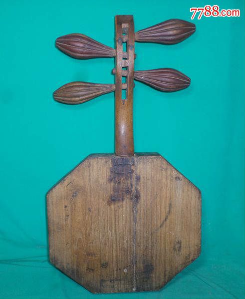 清代花梨木月琴