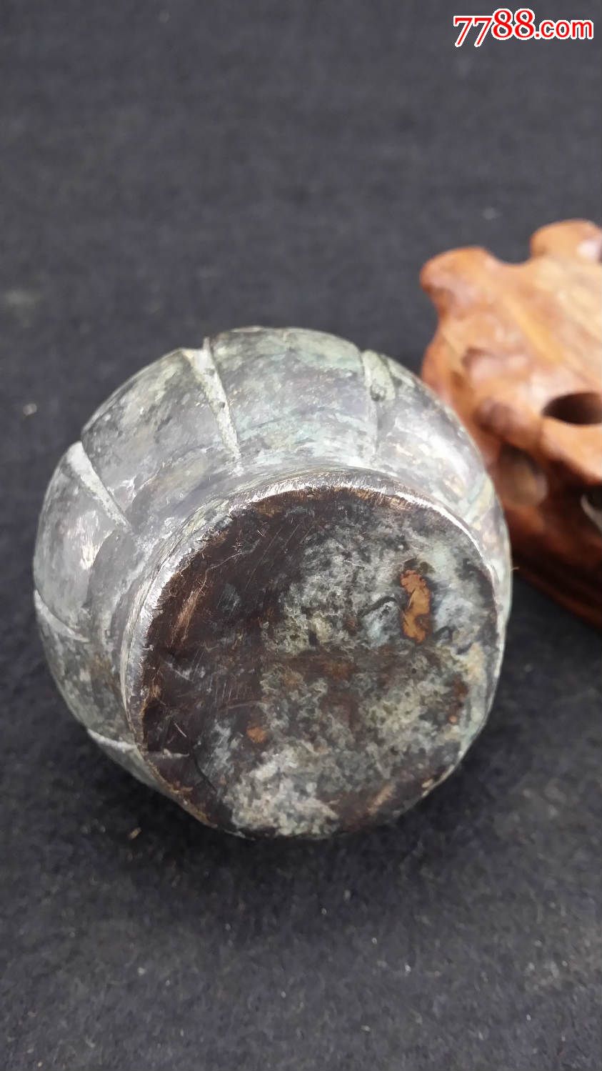 乡下收来的虎兽鼻古秤砣铜器