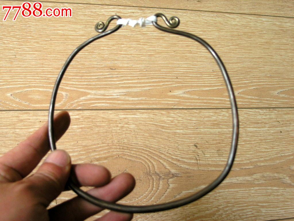 配饰收藏150802民国边疆厚料活口全铜项圈14cm
