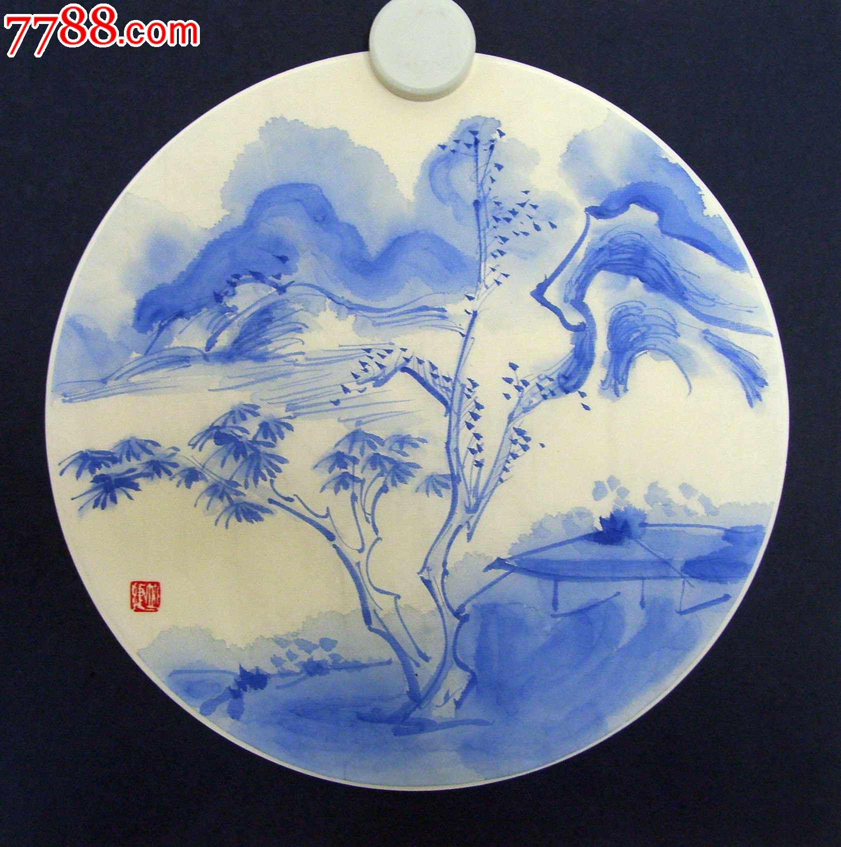 青花水墨,碧树清暑