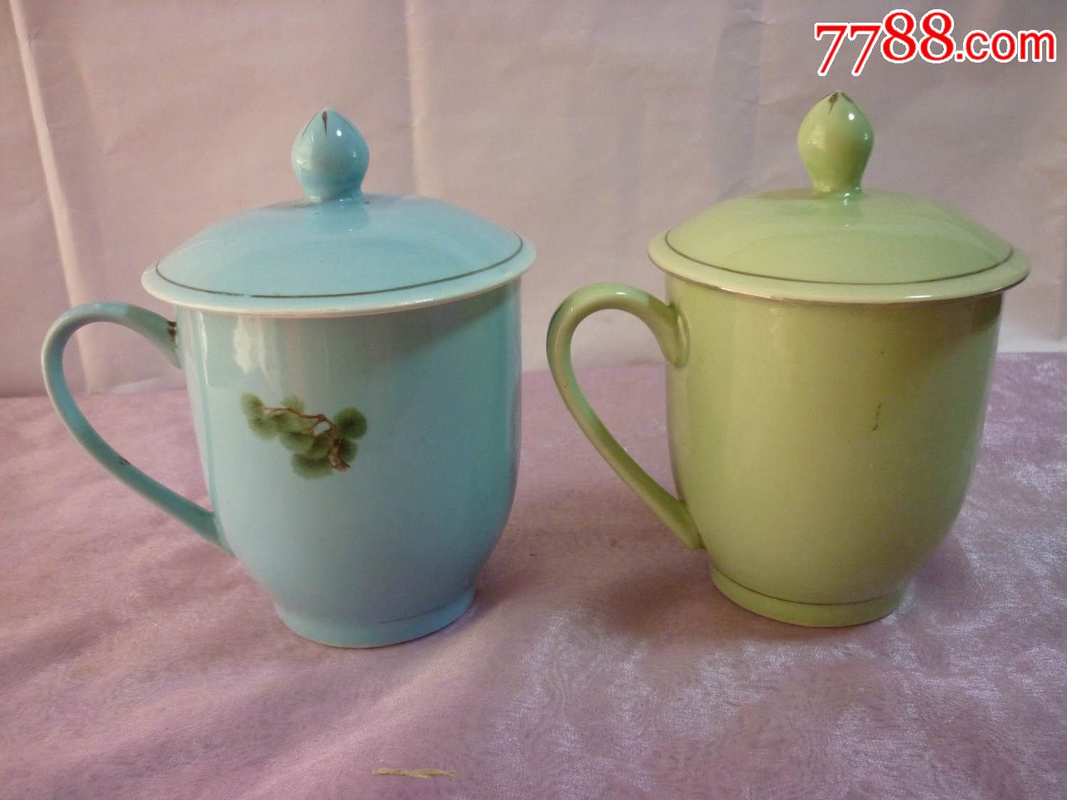 宣化三瓷,茶杯一对