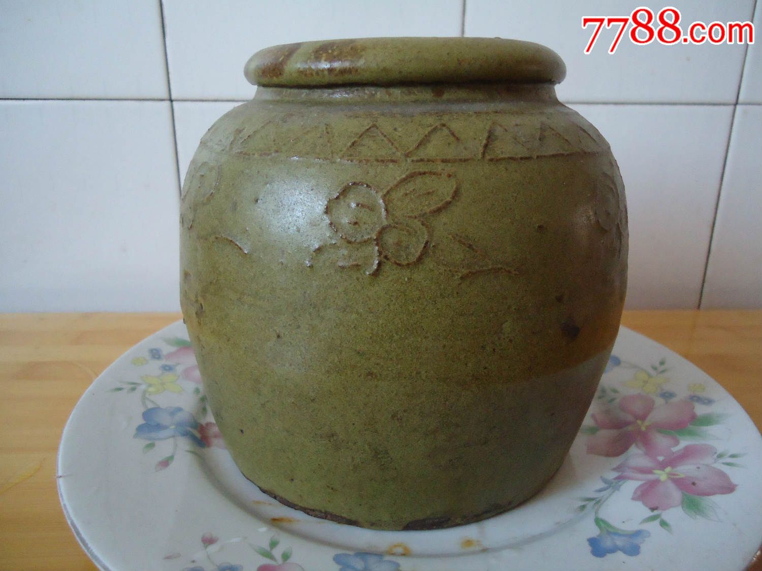 酱釉小坛子一个