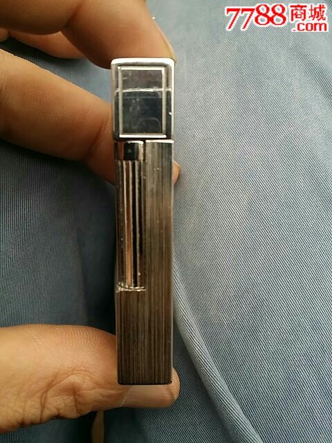 法国白钢精雕拉丝刻制都彭打火机