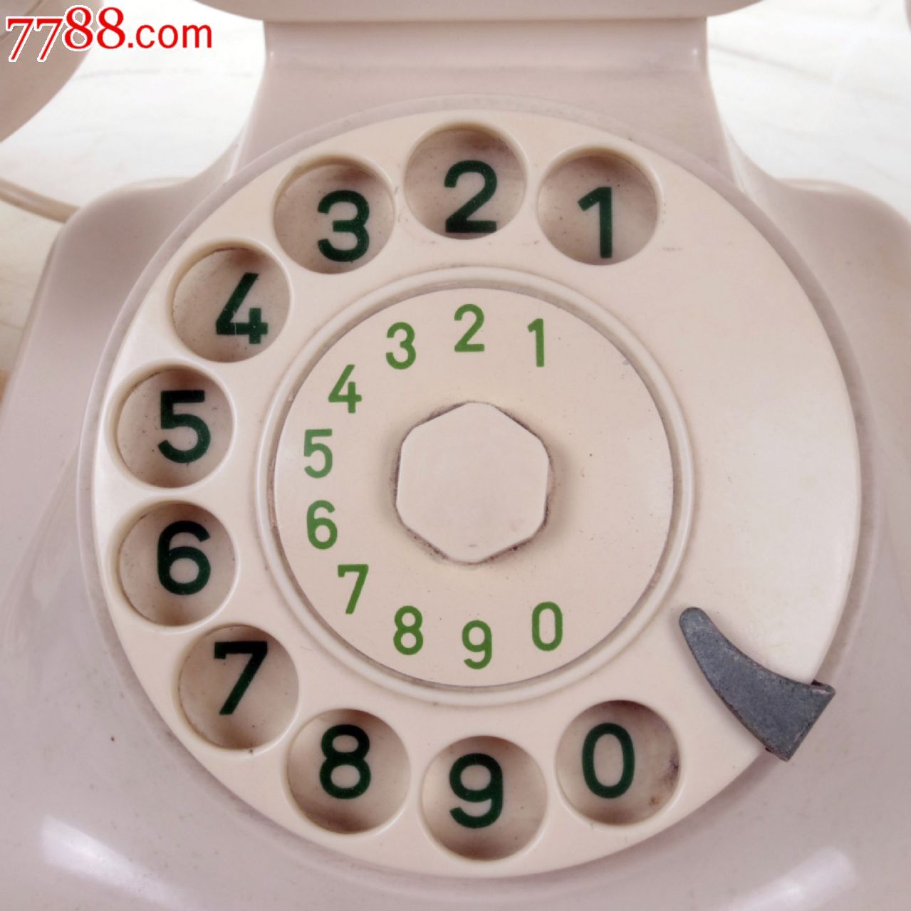 老物件德国w-48旋转拨号/拨盘式电话机造型机稀有白色特价