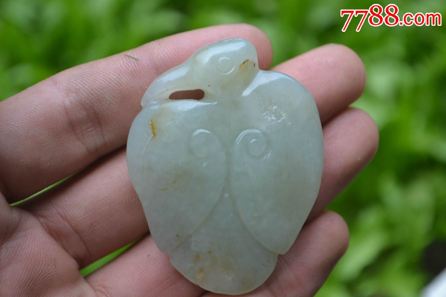 旧藏辽代玉鹰,新疆和田玉,玉质温润,油性佳