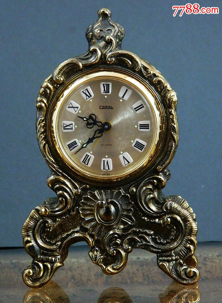 日本coral机械闹钟_座钟/落地钟_第1张_7788钟表收藏