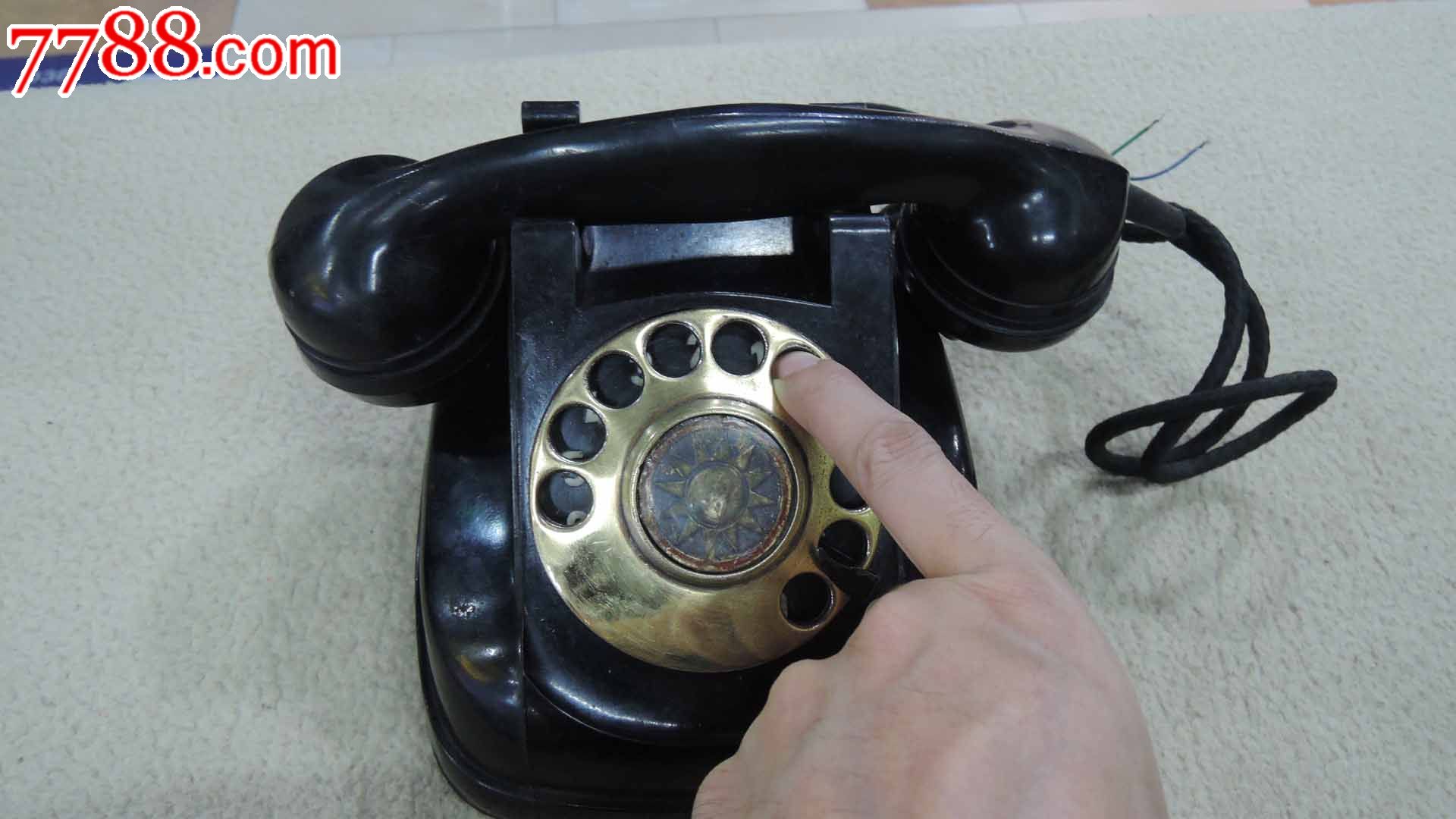 民国胶木拨盘电话