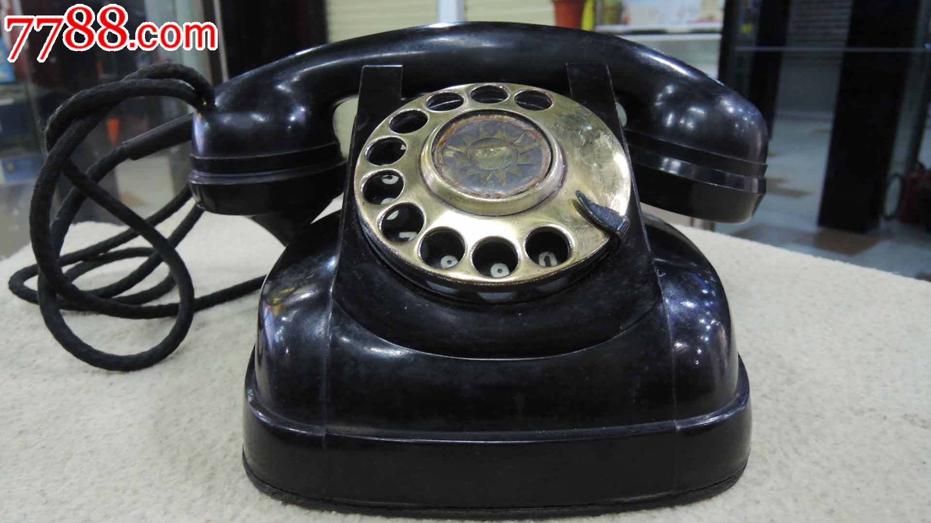 民国胶木拨盘电话