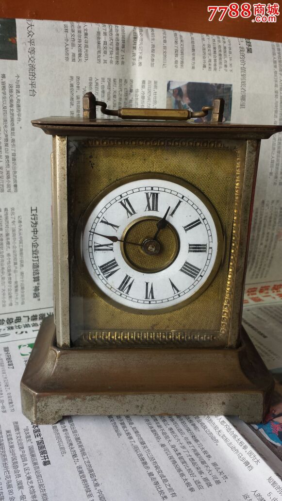 民国时期小座钟,正常运转,古钟,民国钟