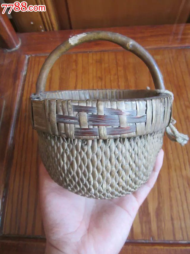 经典怀旧民俗器具.袖珍迷你小笆斗