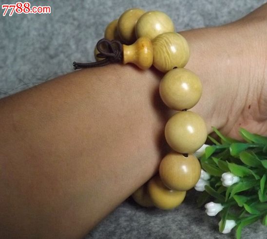 正宗天然野生黄杨木木质手串佛珠_价格45元_第1张_7788收藏__收藏热线