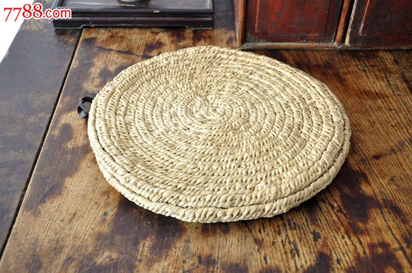 手工编制老蒲团